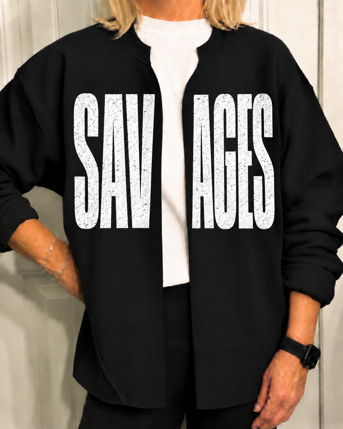 Savannah Savages Split-Neck Sweatshirt