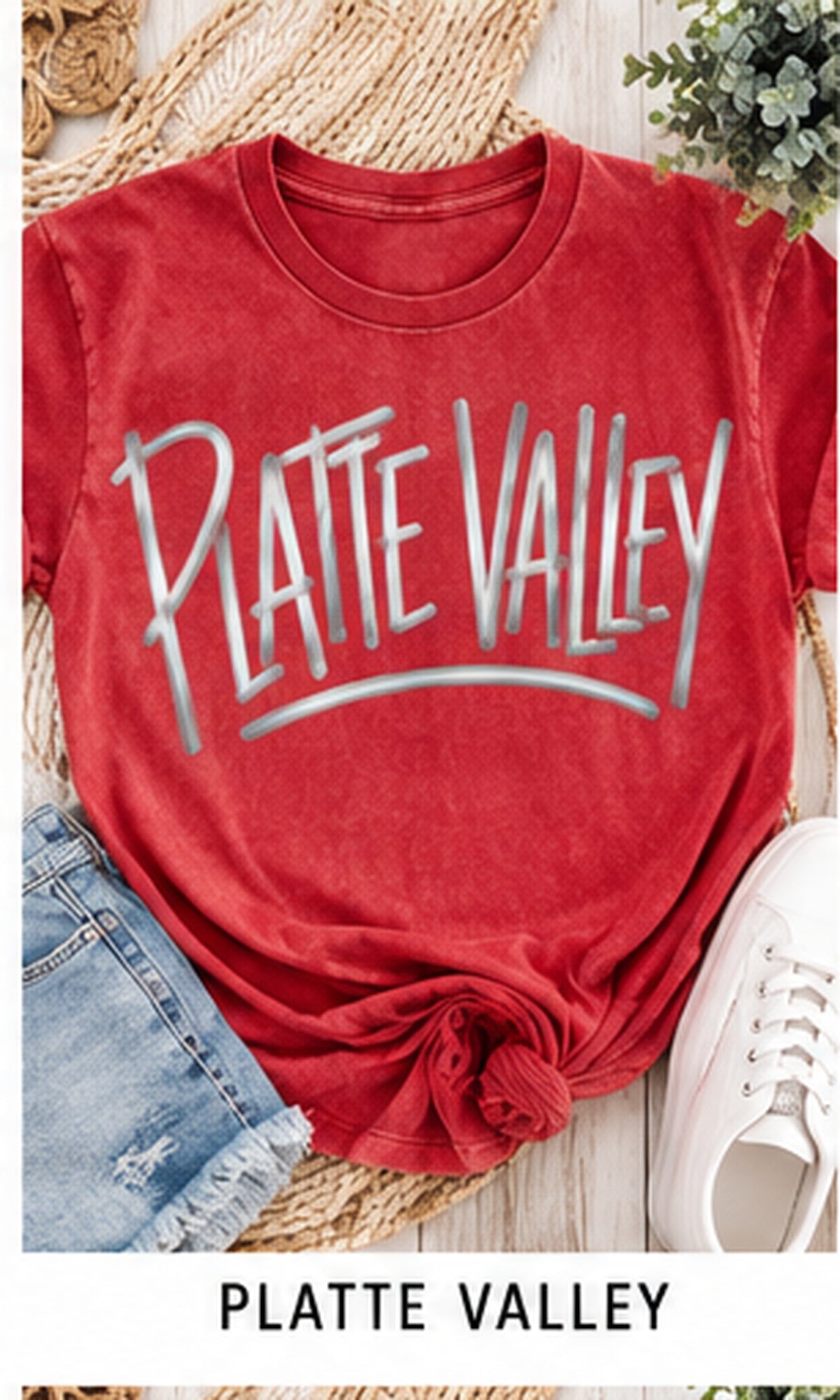 Platte Valley Metallic Puff Tee, Crew & Hoodie