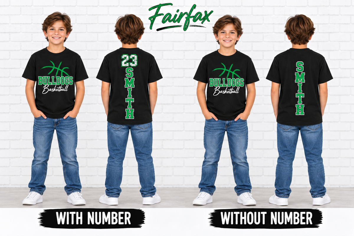 Youth Fairfax Bulldogs Personalized Basketball