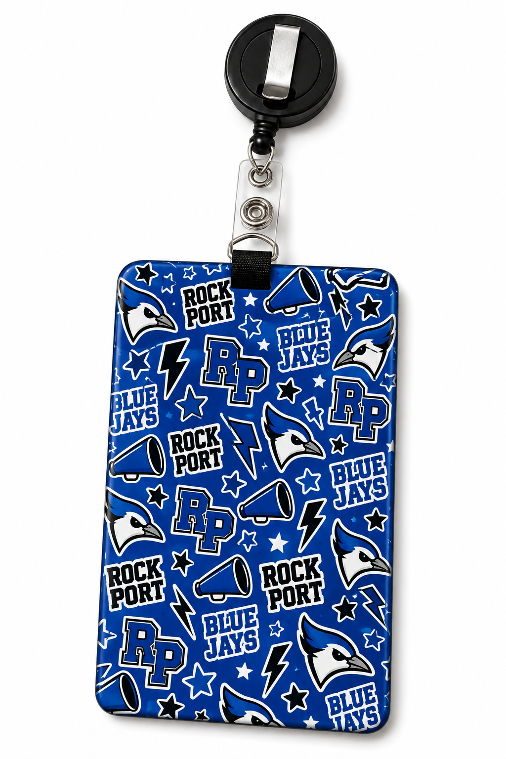 Rock Port Blue Jays ID Badge Holder