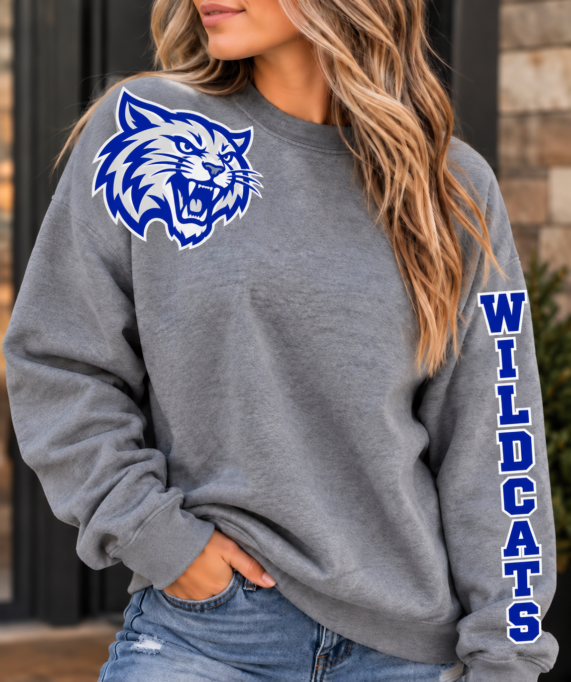 Hamburg Wildcats Sleeve Sweatshirt