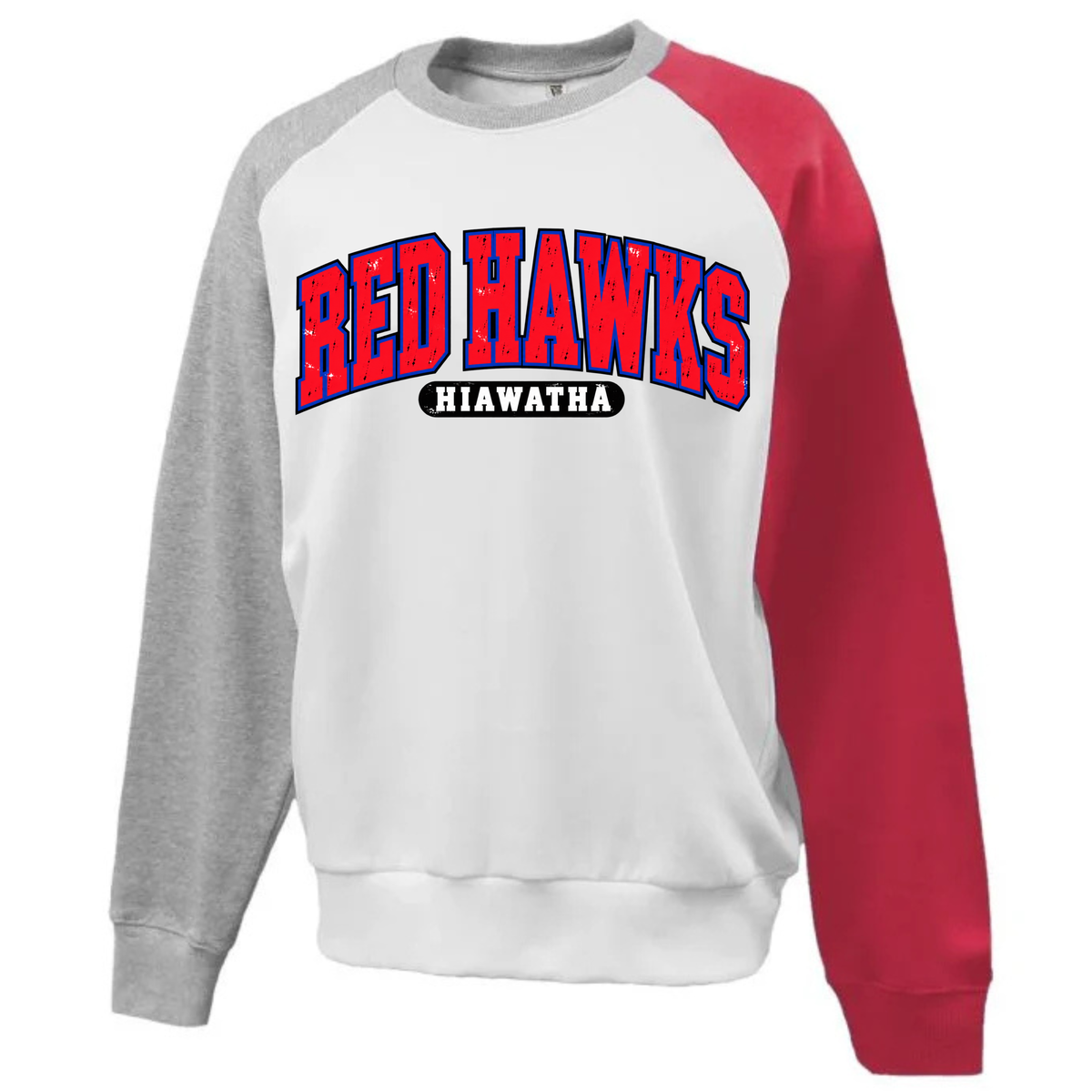 Red Hawks Hiawatha Raglan Fleece