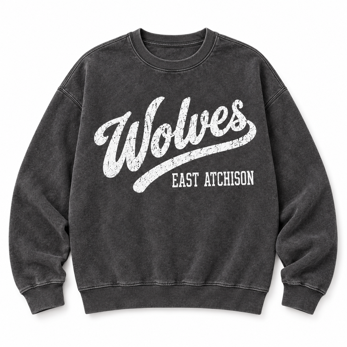 East Atchison Wolves Vintage Script Sweatshirt