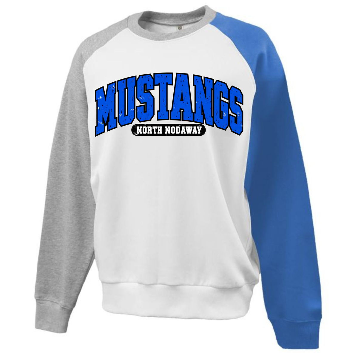 Mustangs North Nodaway Raglan Fleece