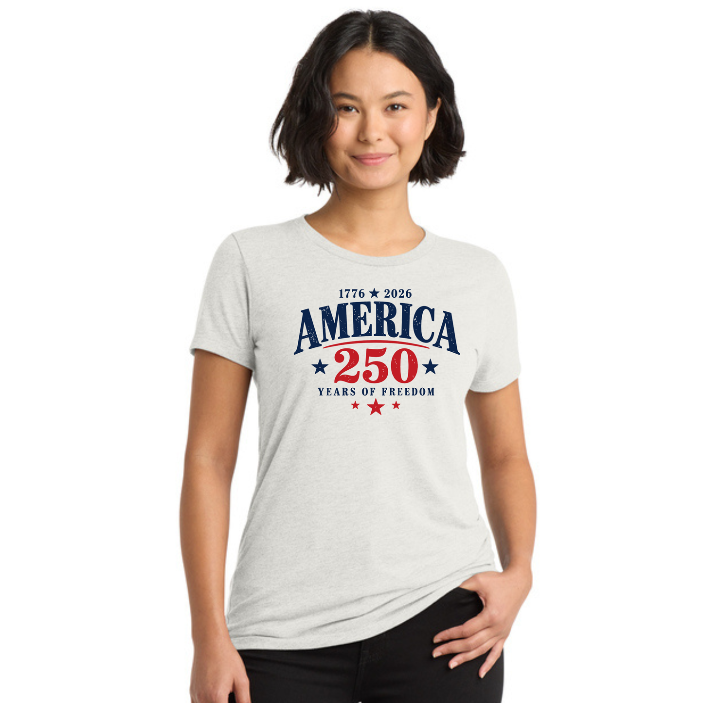 America 250 Tri-Blend Tee — Allmade® (Unisex & Women's) — Weekend Special