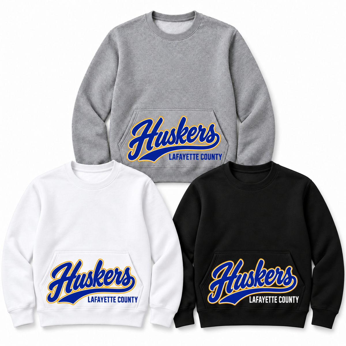 Lafayette County Huskers Script Spirit Sweatshirt