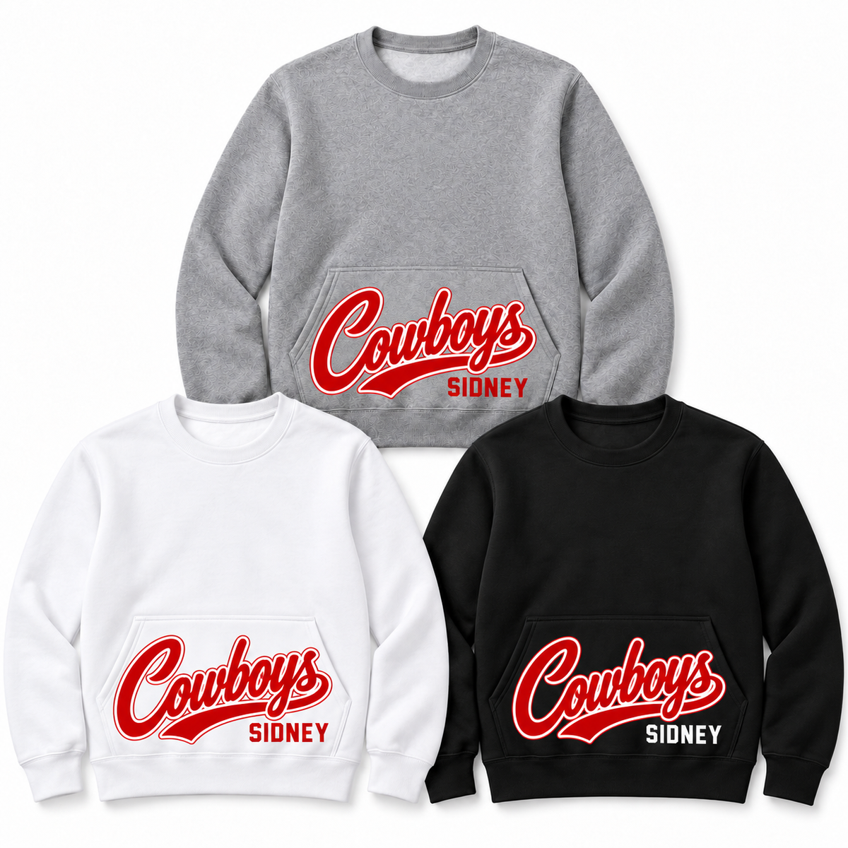 Sidney Cowboys Script Spirit Sweatshirt