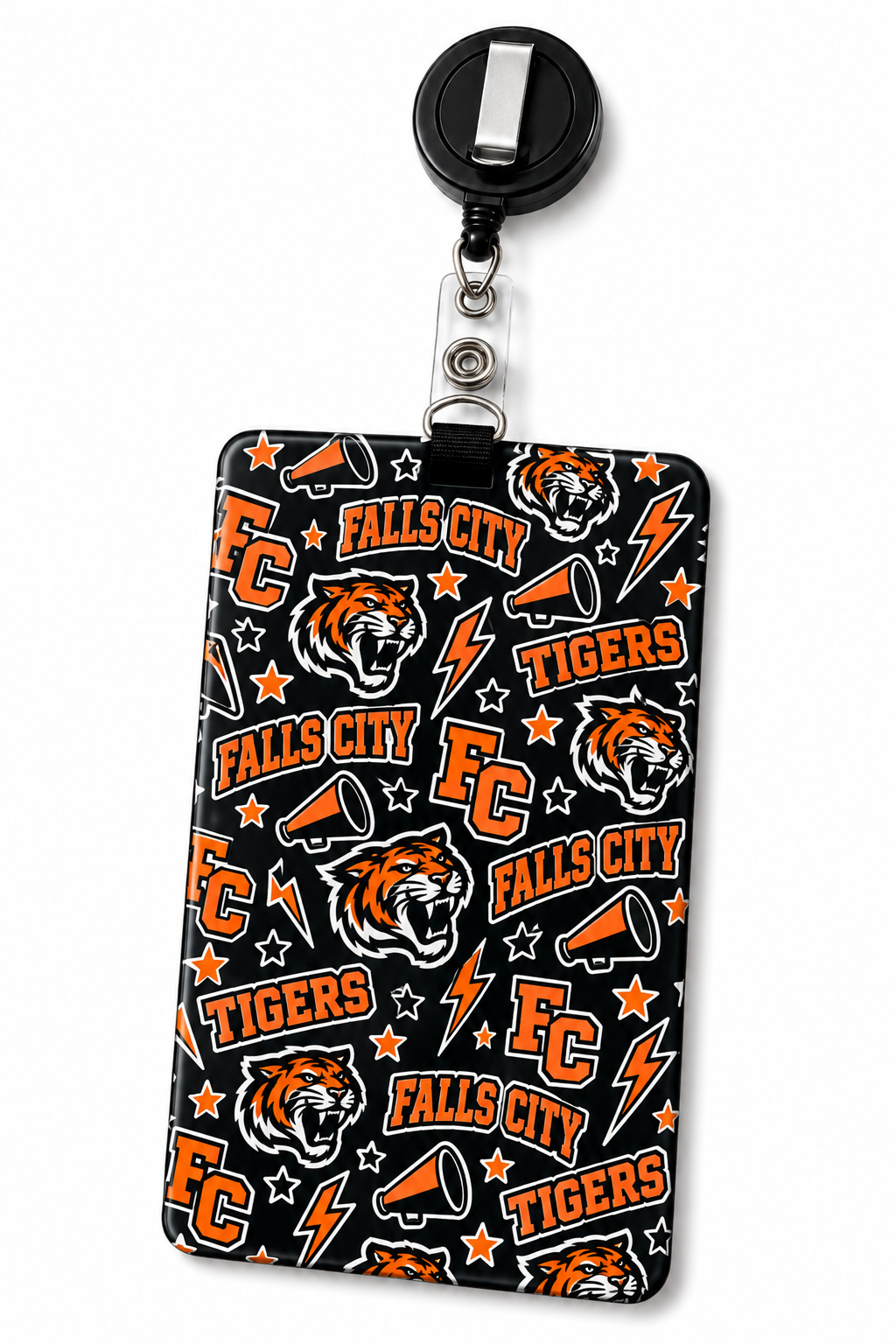 Falls City Tigers ID Badge Holder