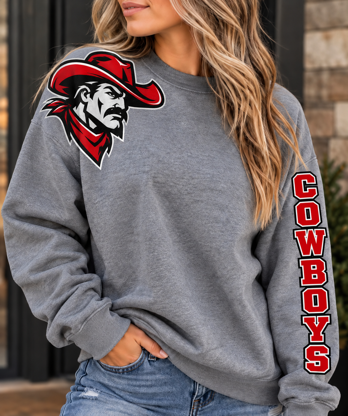 Sidney Cowboys Sleeve Sweatshirt