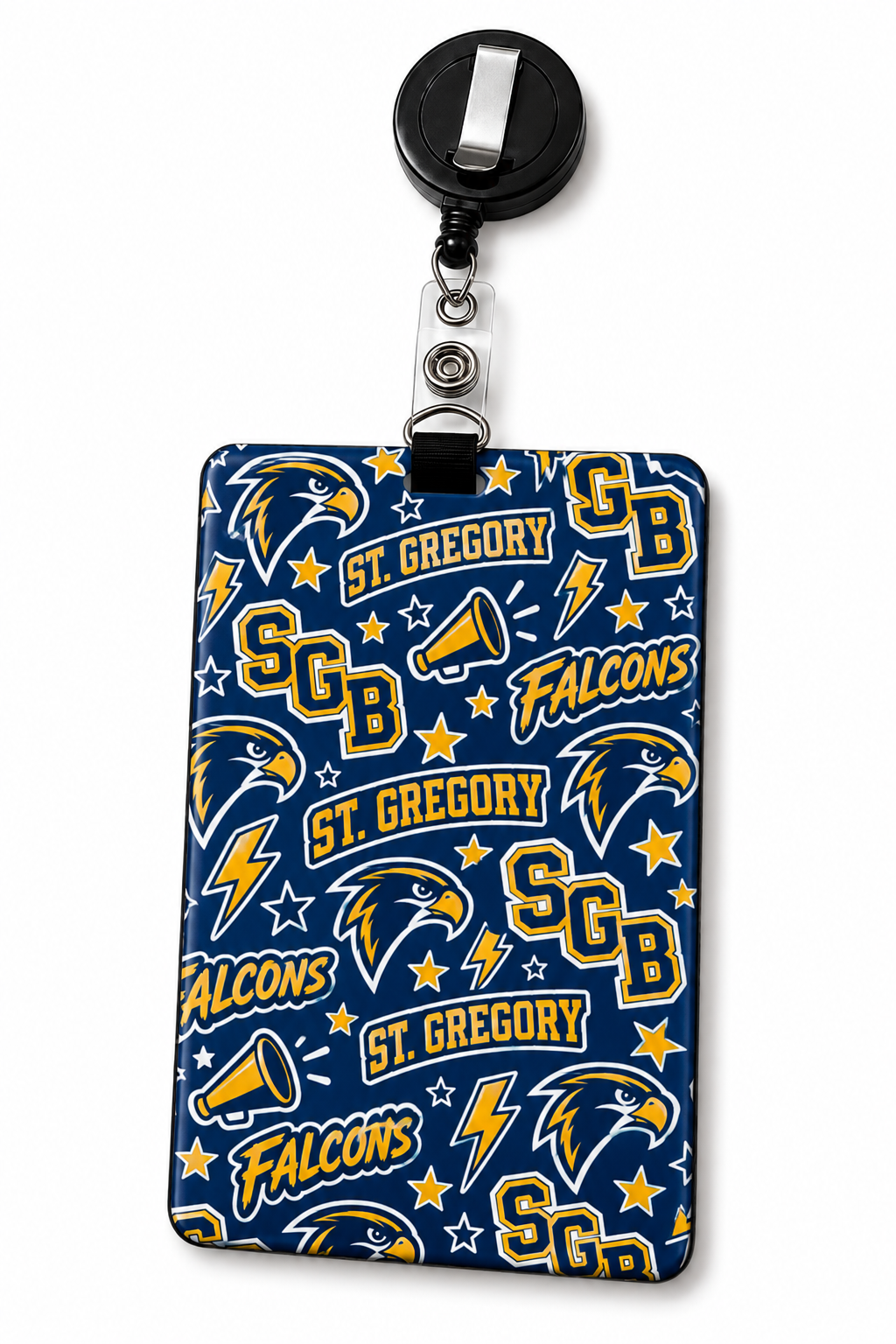 St. Gregory's Falcons ID Badge Holder