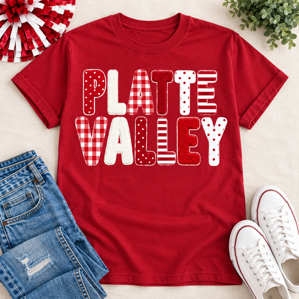 Platte Valley Faux Chenille Tee