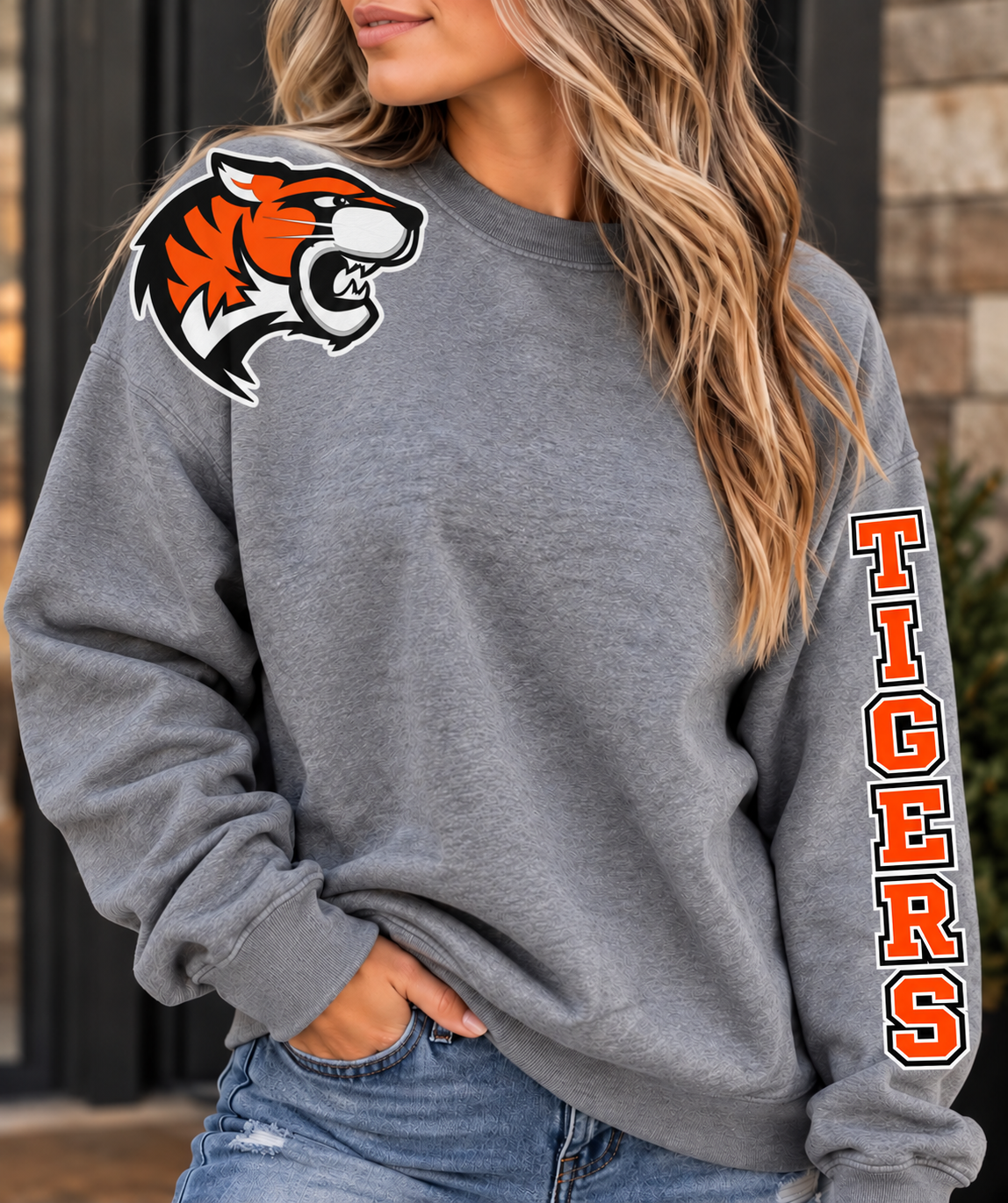 Falls City Tigers Sleeve Sweatshirt