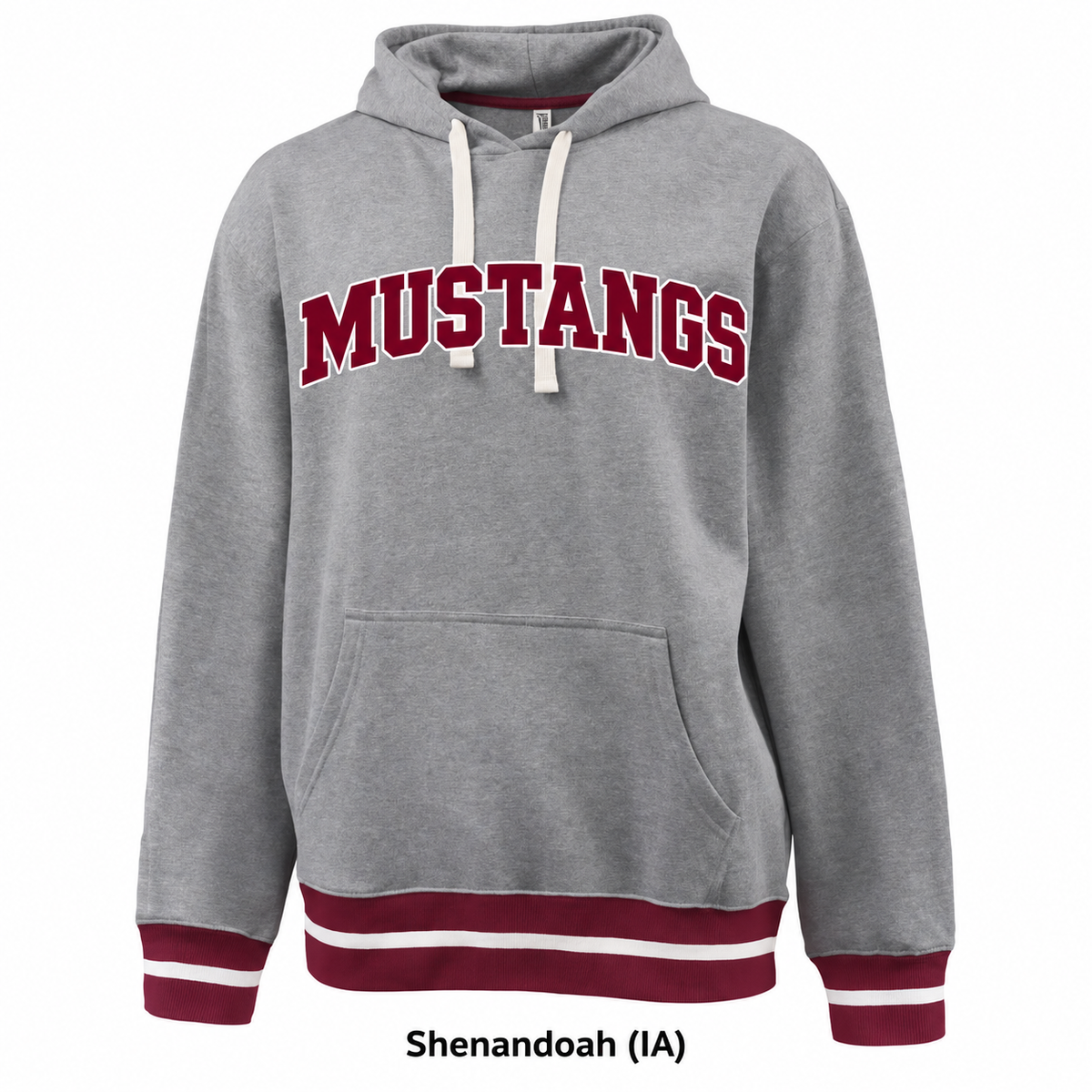Shenandoah Mustangs Varsity Rib Trim Hoodie