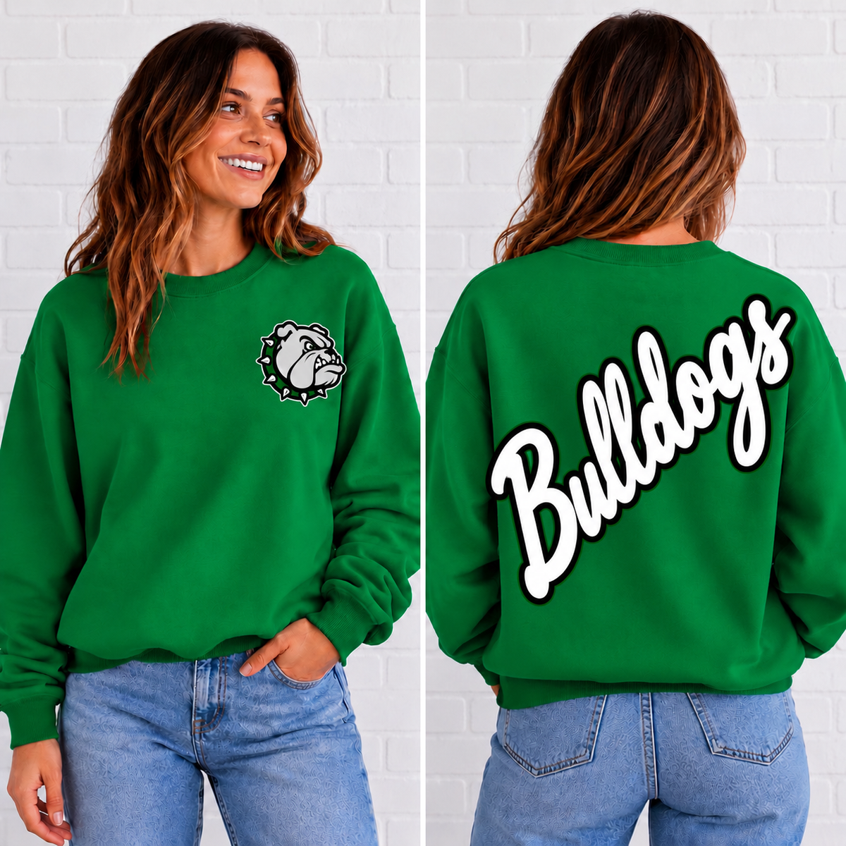 Fairfax Bulldogs Script Mascot Sweatshirt