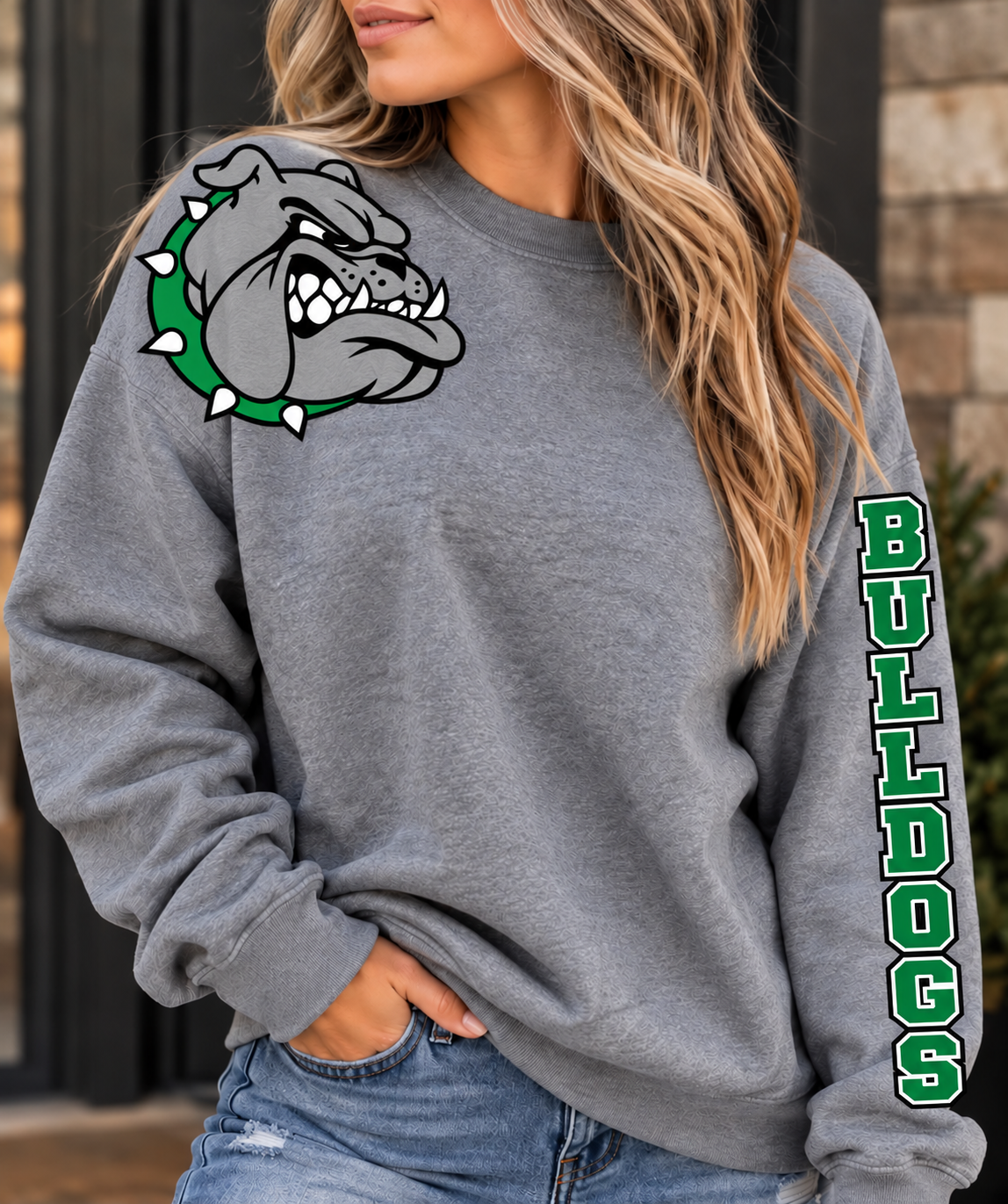 Fairfax Bulldogs Sleeve Sweatshirt