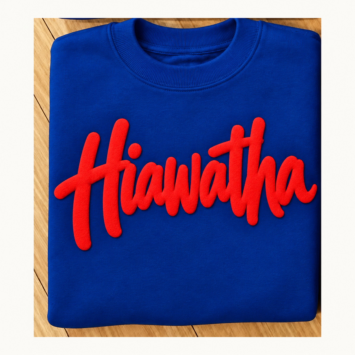 Hiawatha Puff Print Tee, Crew & Hoodie