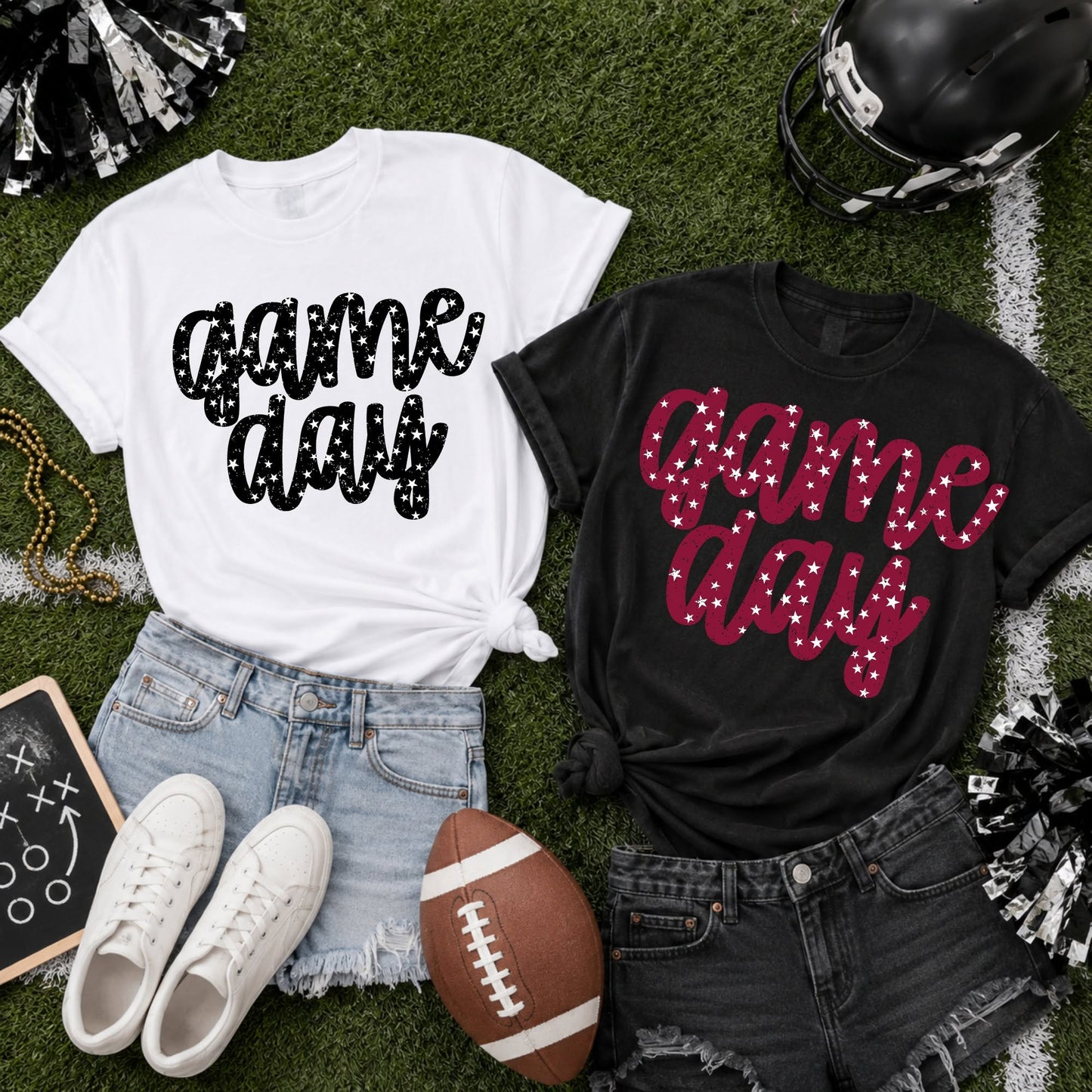 Game Day Stars | Football Game Day Apparel | Choose Your Colors
