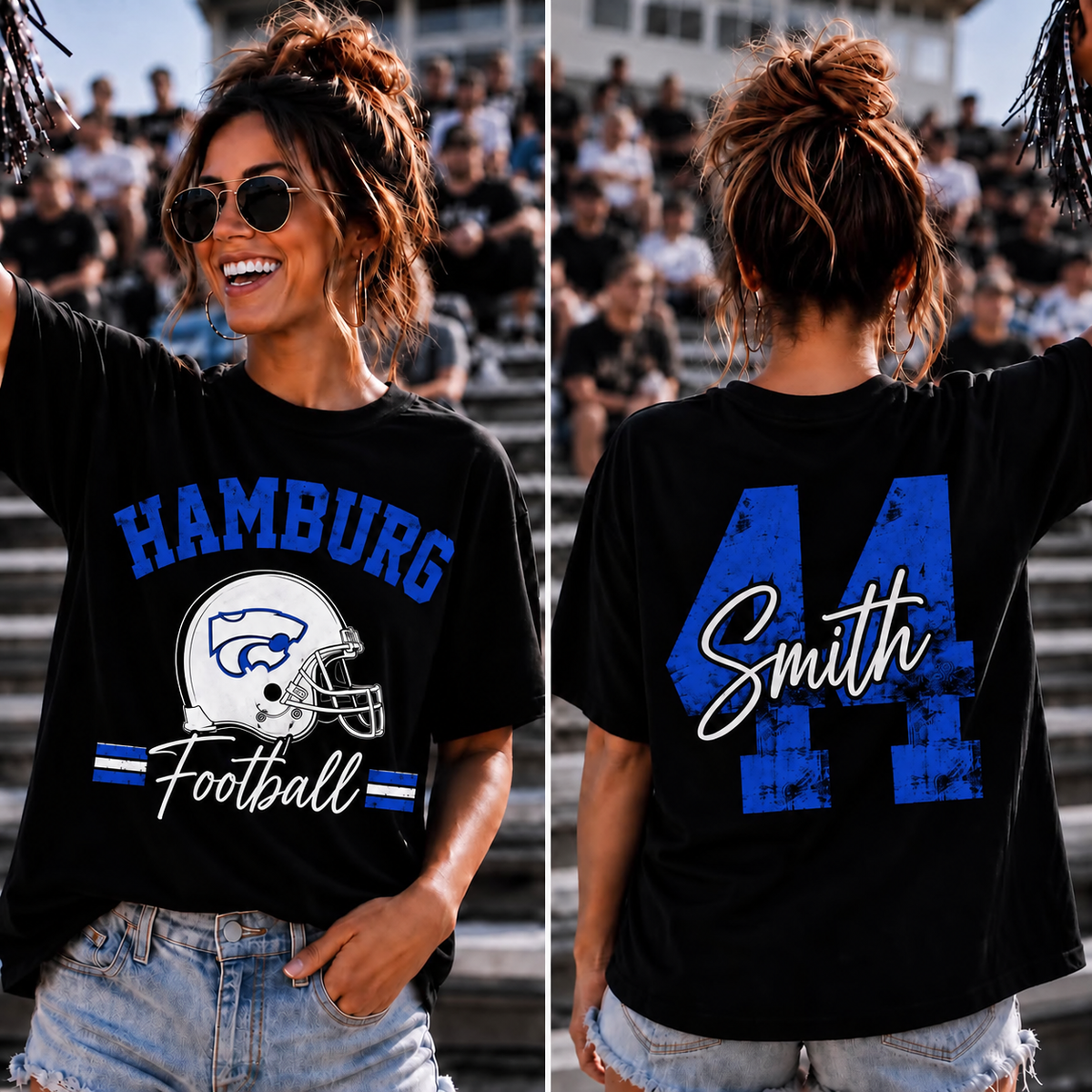 Hamburg Wildcats Adult Custom Gameday Tee