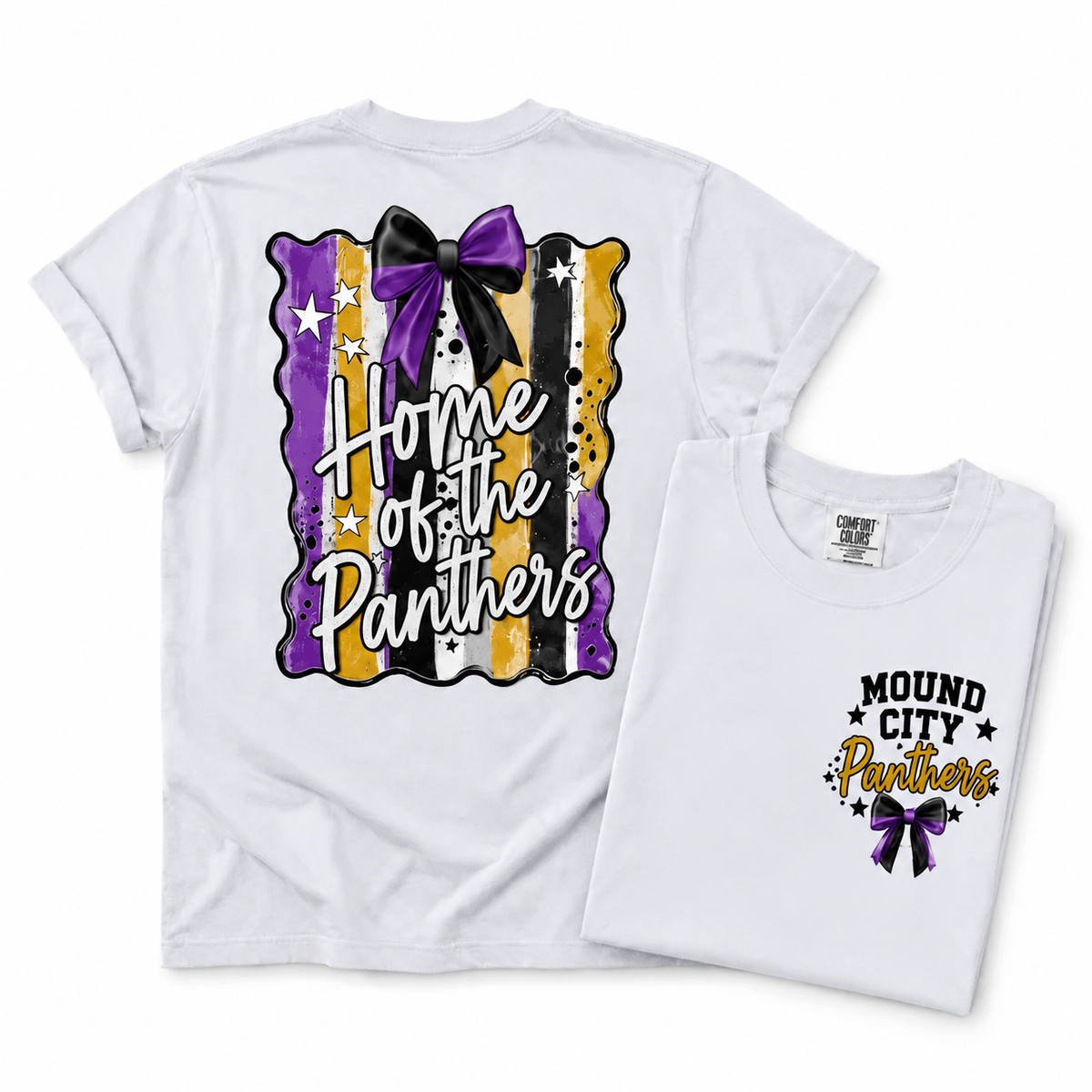 Youth Mound City Panthers Preppy Mascot Tee, Crew & Hoodie — Home of the Panthers