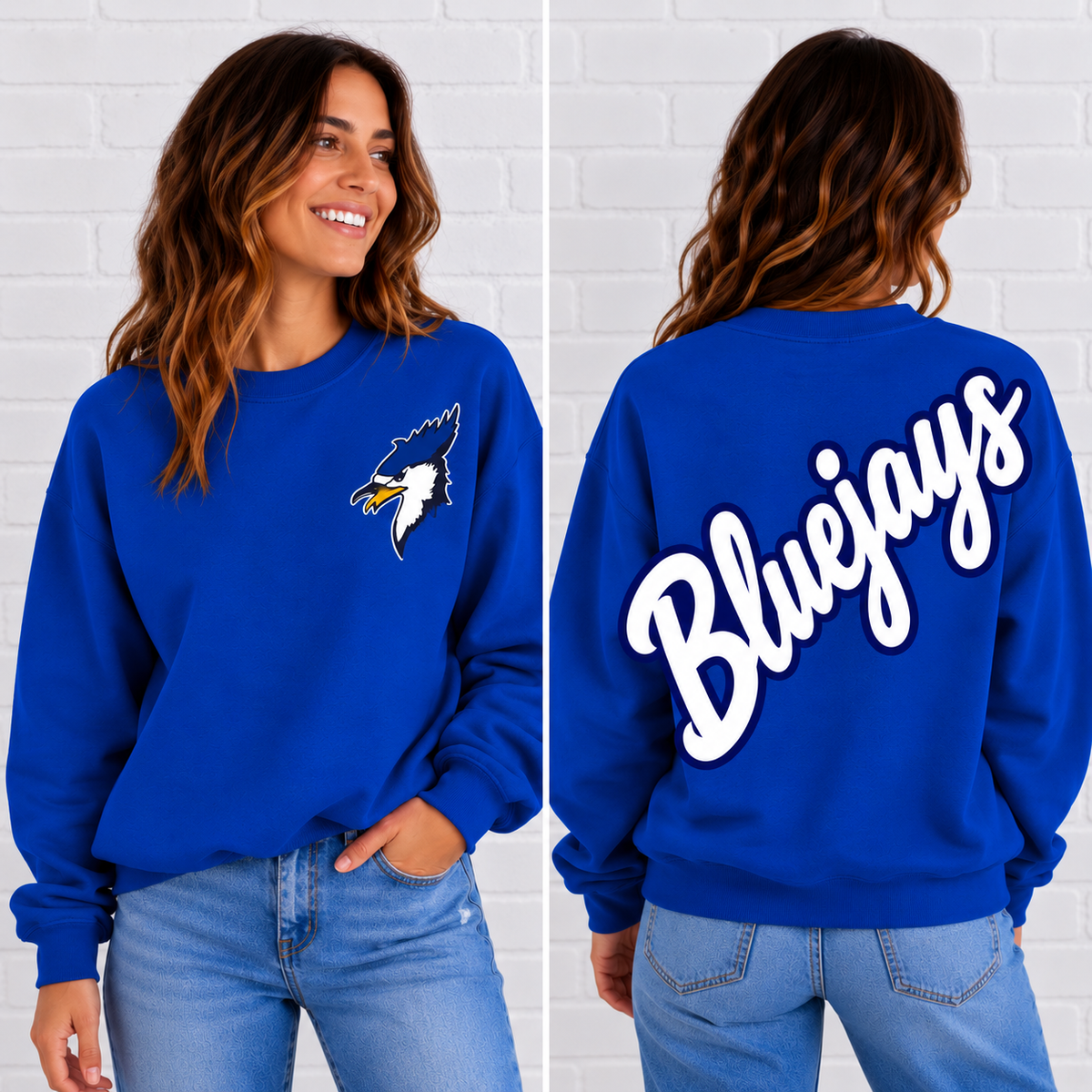 Northeast Nodaway Blue Jays Script Mascot Sweatshirt