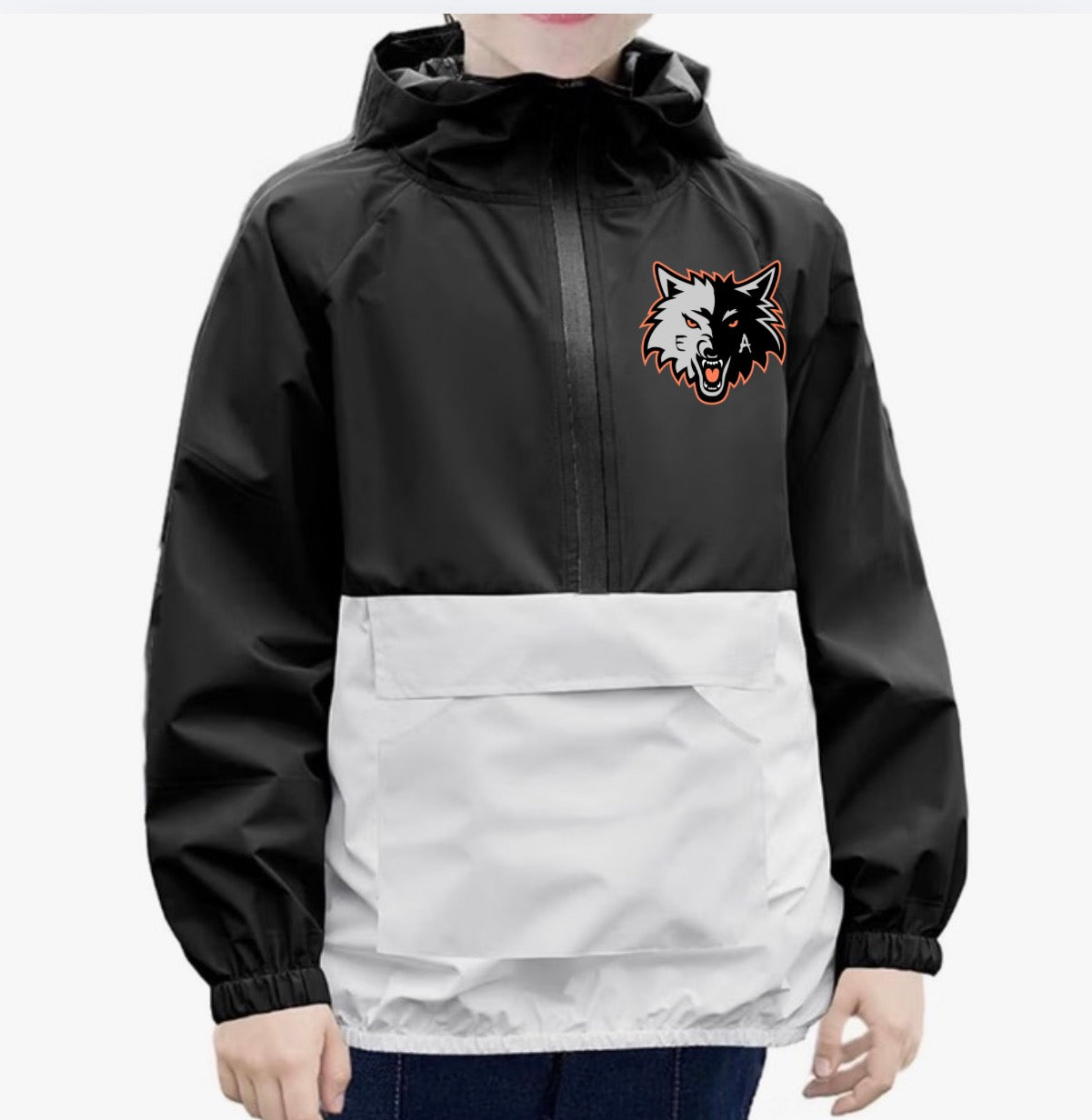 Youth Windbreaker (Black/White) — Fairfax R-3 Fundraiser