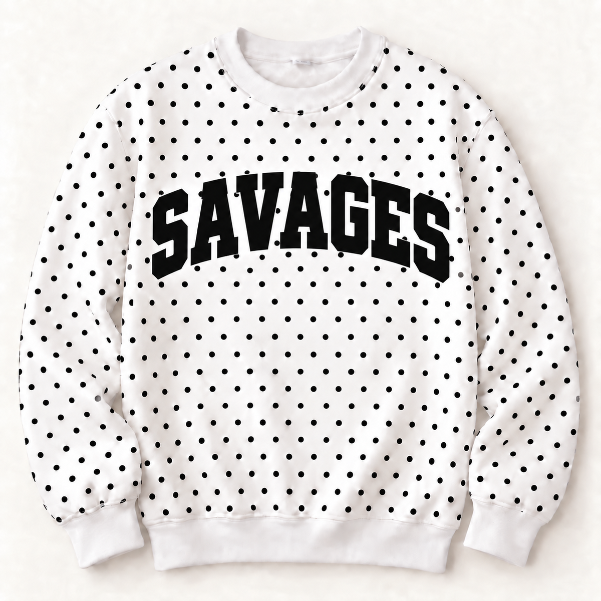 Savannah Savages Sideline Polka Dot Crew - Pre-Order