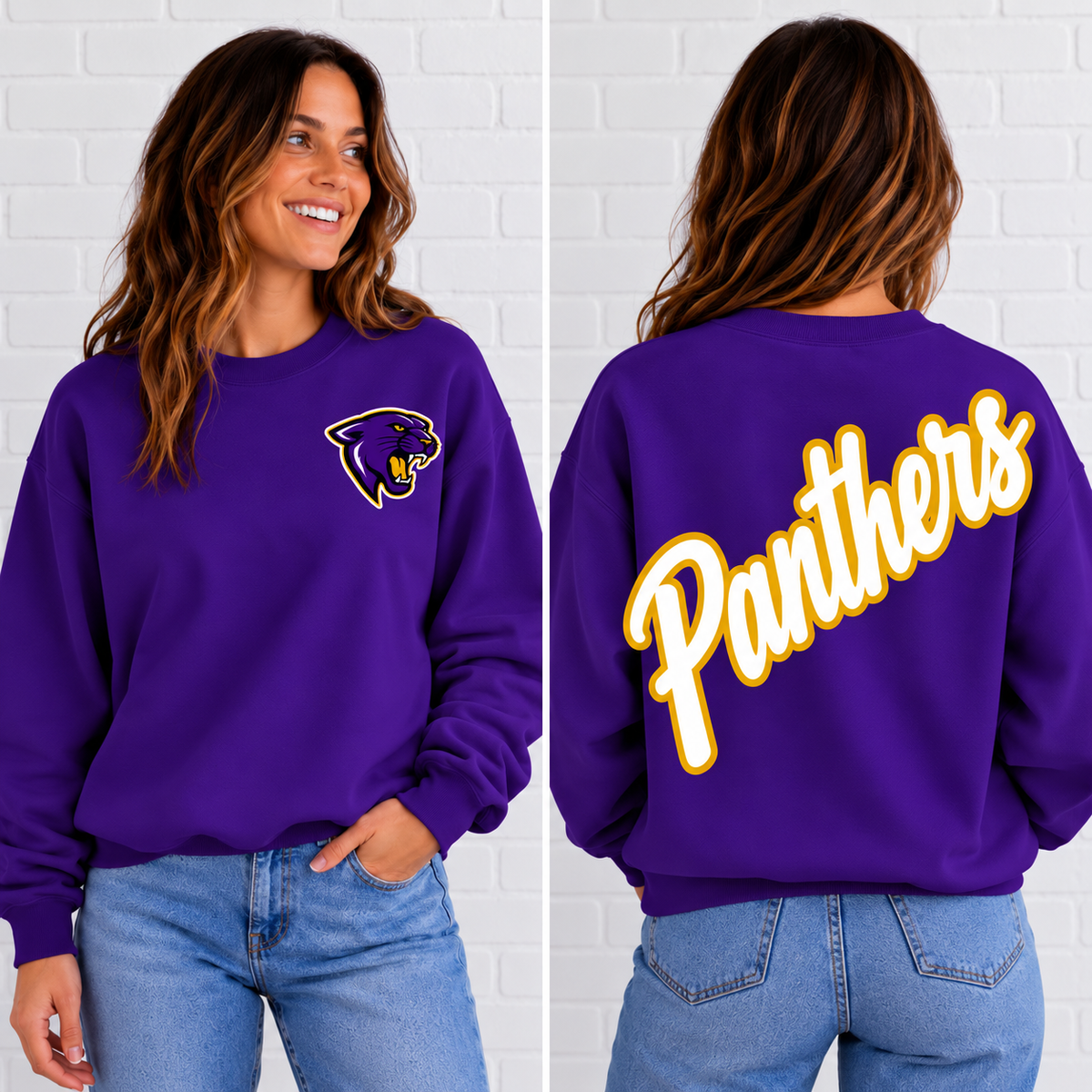 Mound City Panthers Script Mascot Sweatshirt