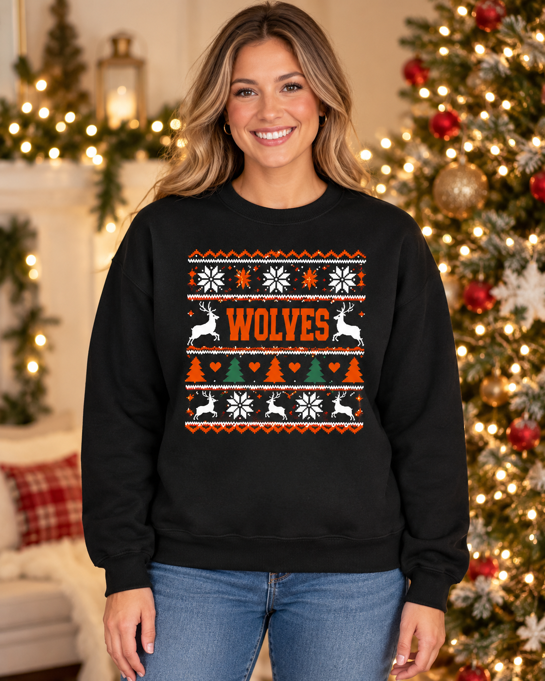 East Atchison Wolves Christmas Sweater