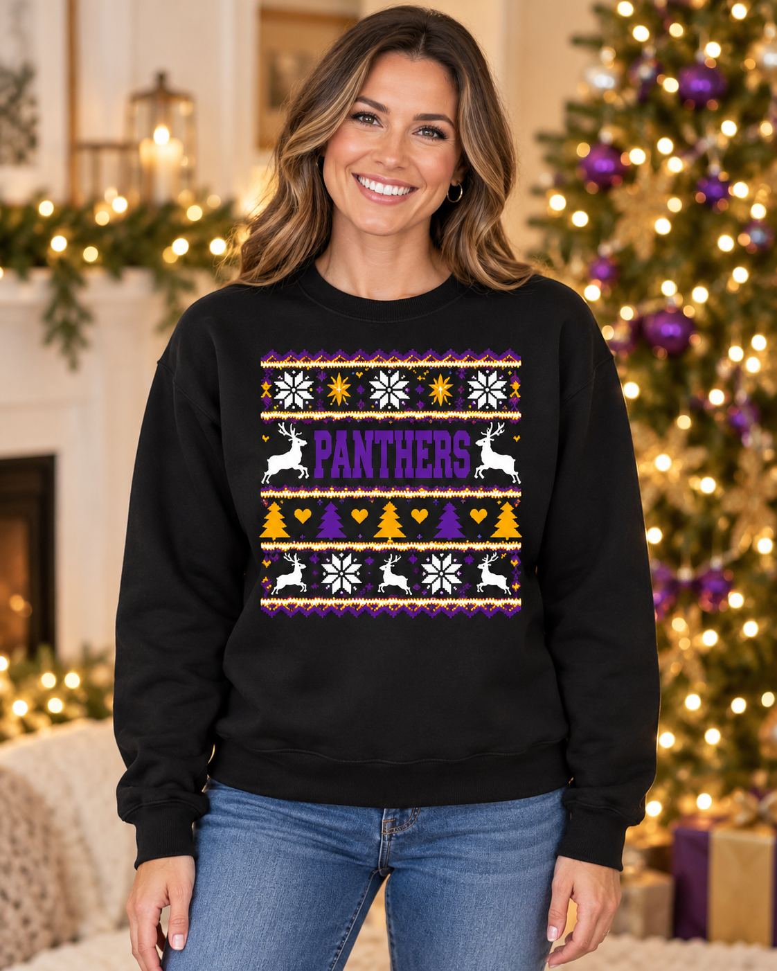 Mound City Panthers Christmas Sweater