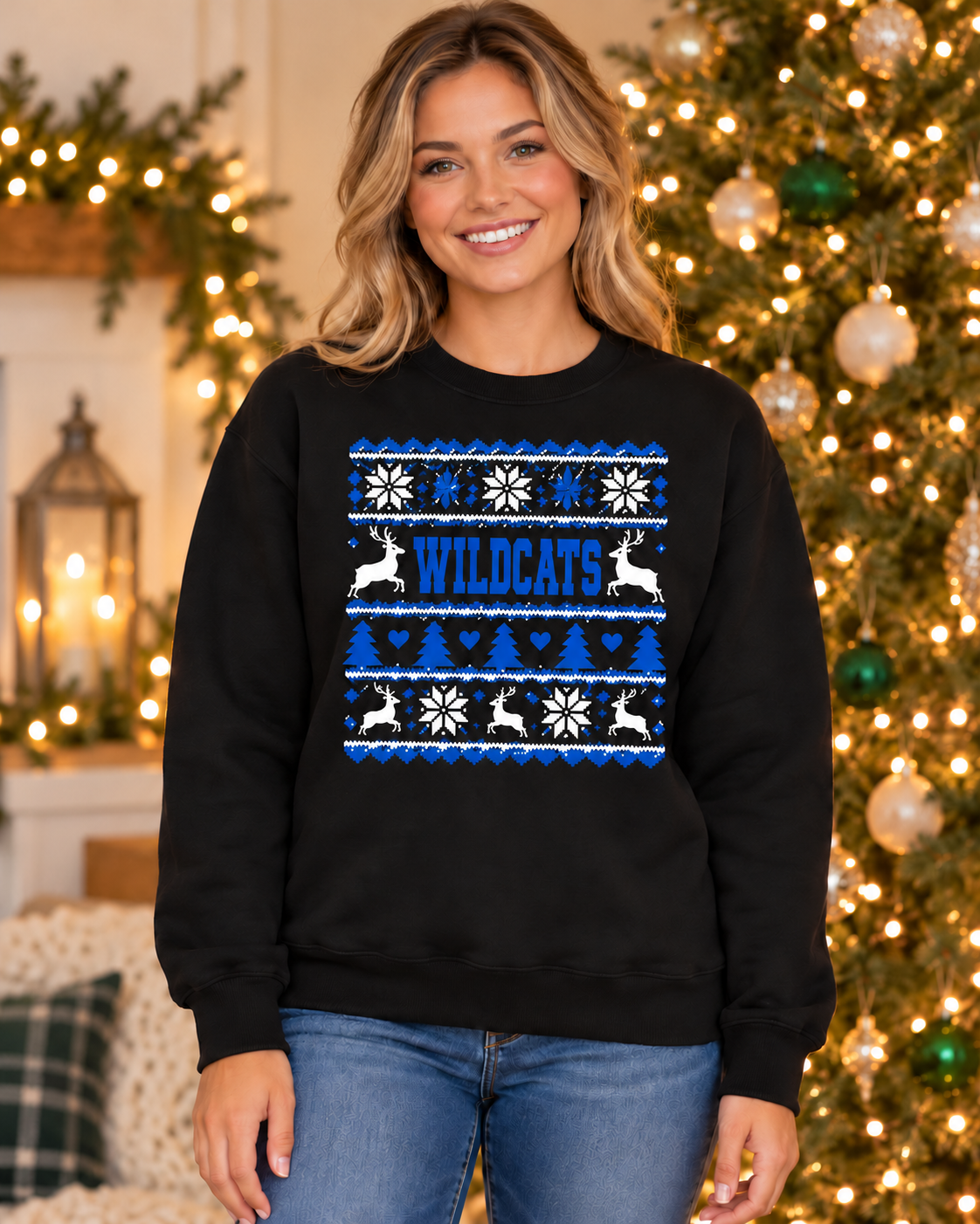 Hamburg Wildcats Christmas Sweater