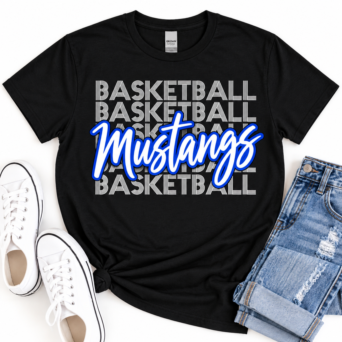 North Nodaway Mustangs Stacked Basketball