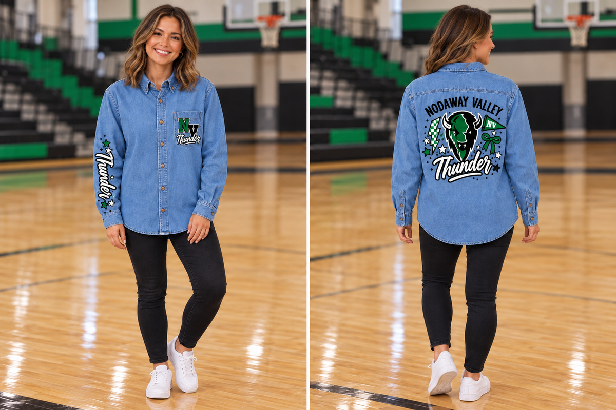 Nodaway Valley Thunder Stonewashed Denim Shirt
