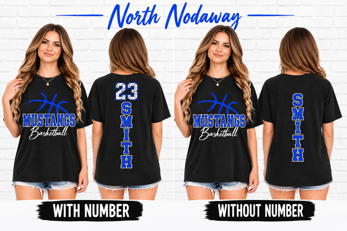North Nodaway Mustangs Personalized Basketball