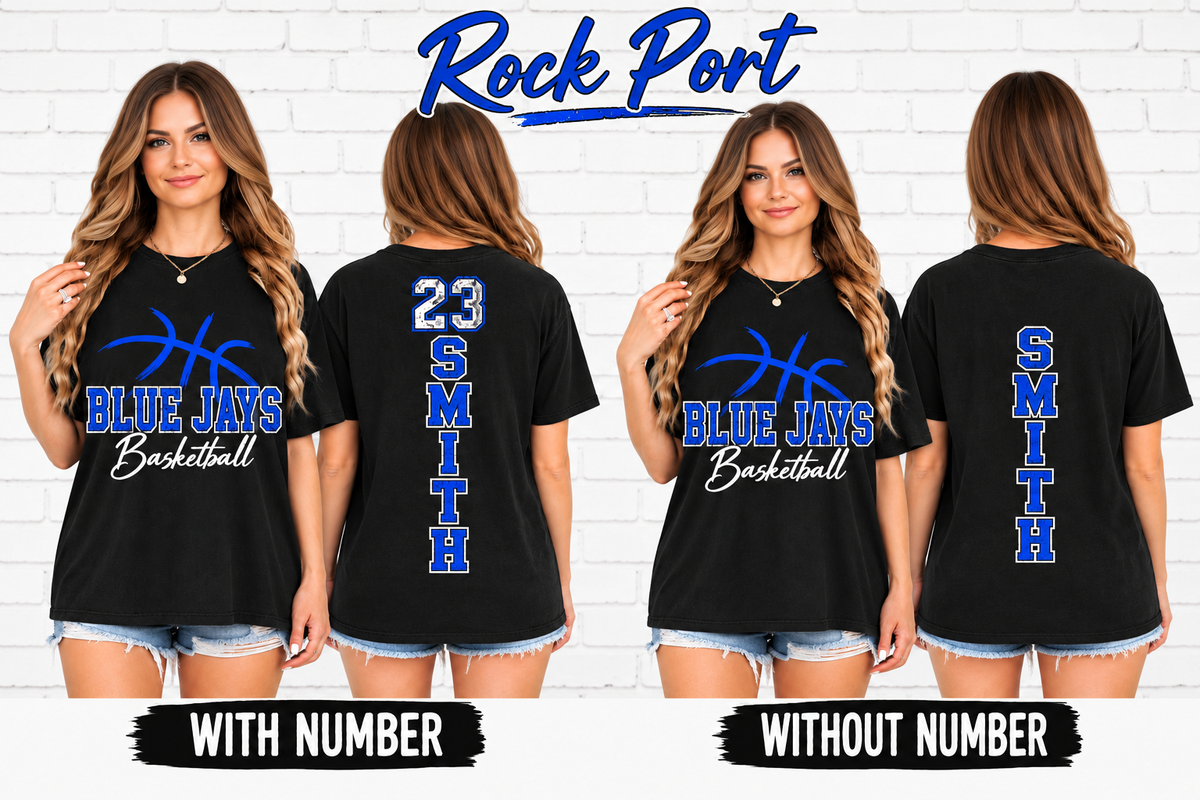 Rock Port Blue Jays Personalized Basketball