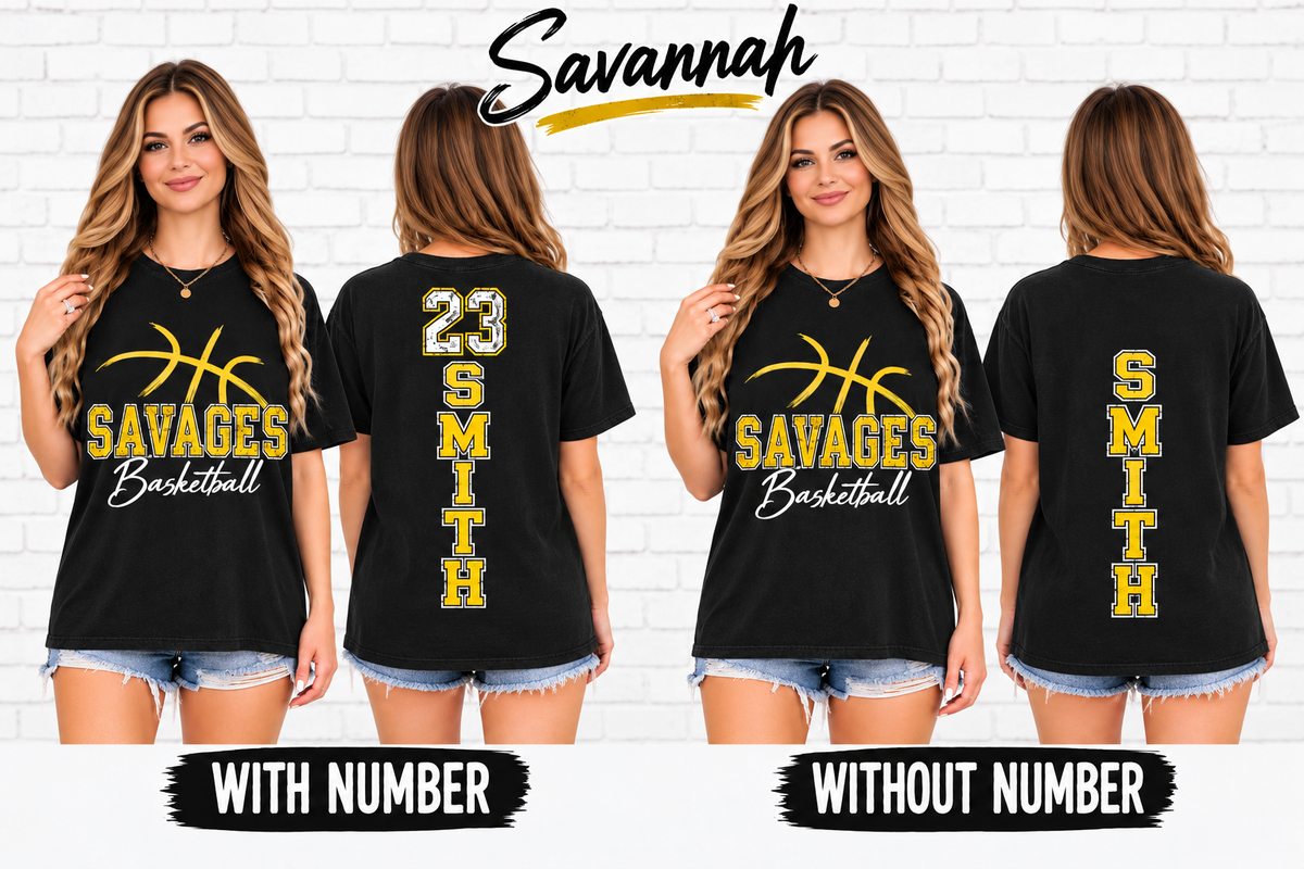 Savannah Savages Personalized Basketball