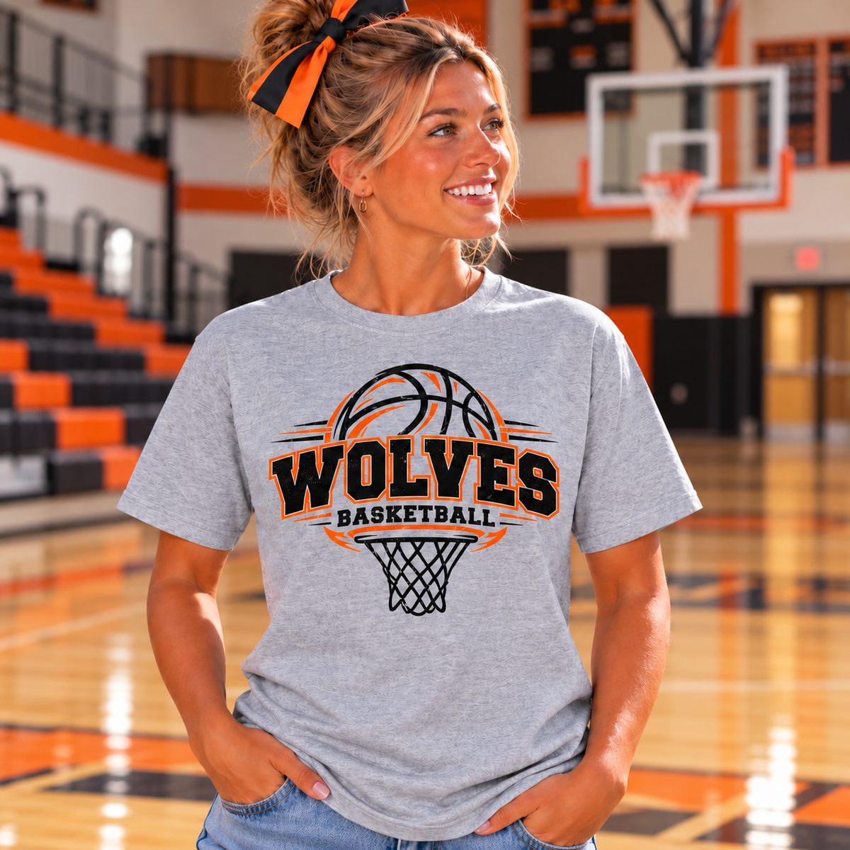 East Atchison Wolves Basketball Hoop