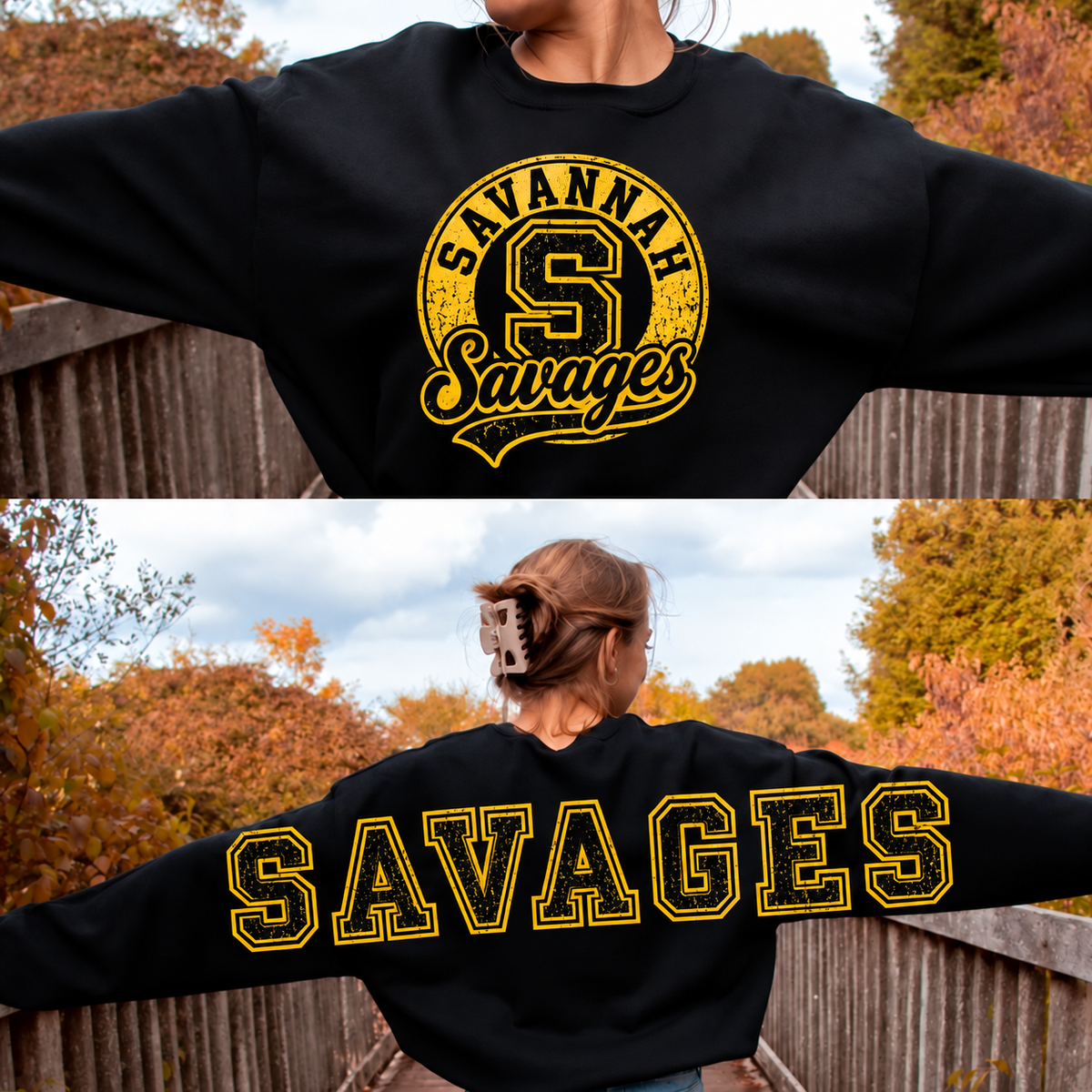 Savannah Savages with BACK LETTERING