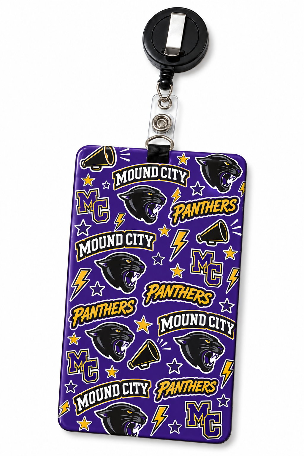 Mound City Panthers ID Badge Holder
