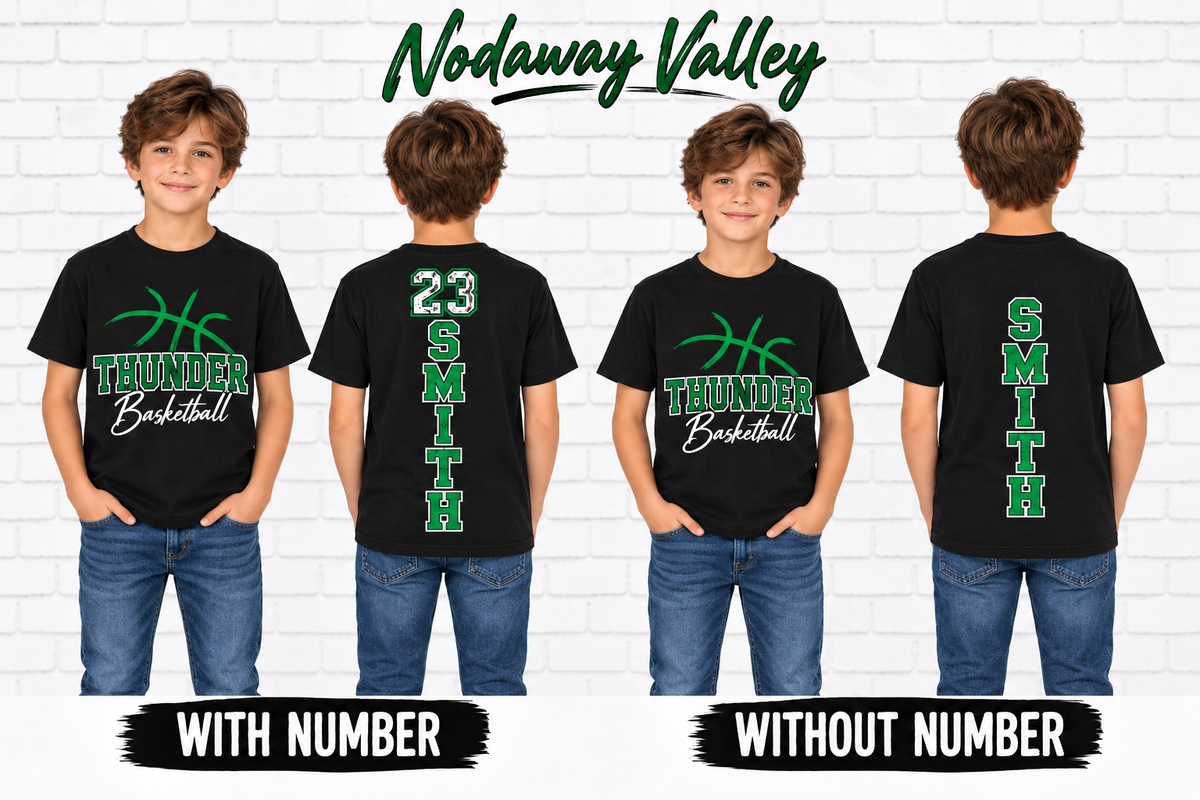 Youth Nodaway Valley Thunder Personalized Basketball
