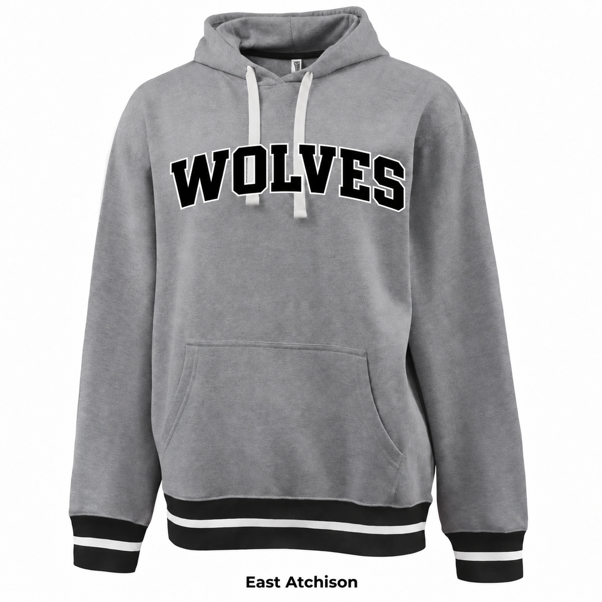 East Atchison Wolves Varsity Rib Trim Hoodie