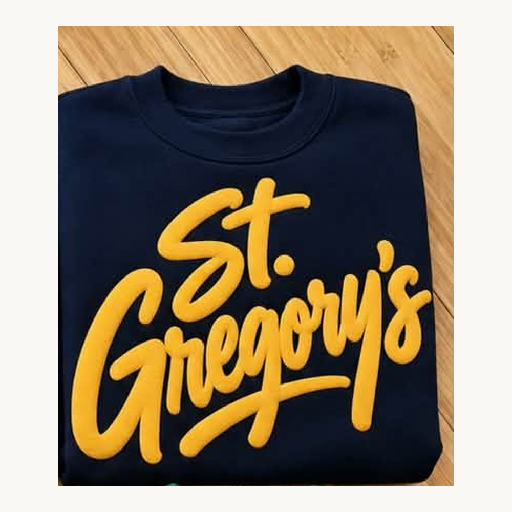 St. Gregory's Puff Print Tee, Crew & Hoodie