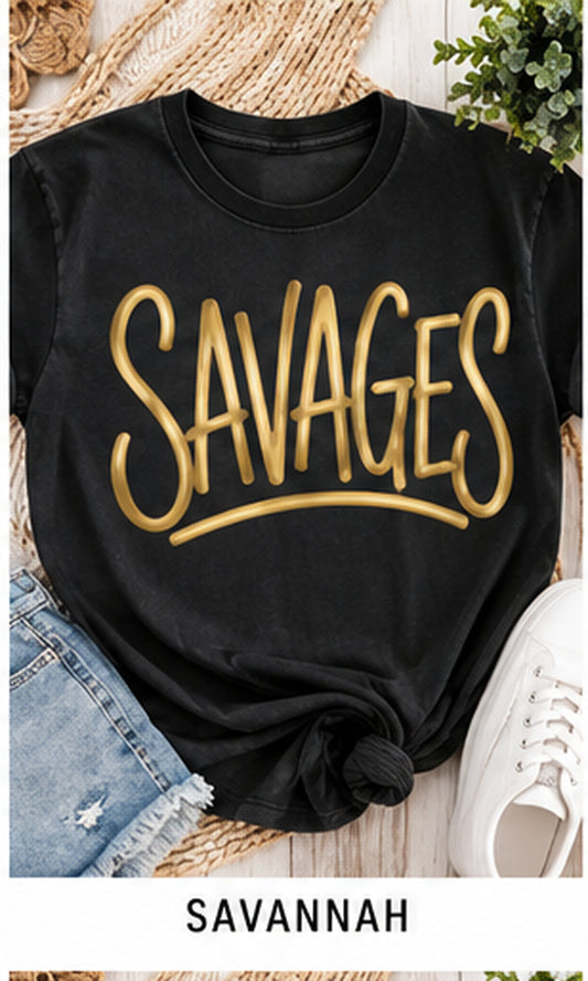 Savannah Metallic Puff Tee, Crew & Hoodie