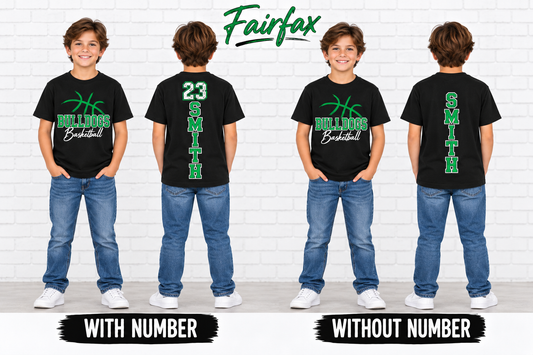 Youth Fairfax Bulldogs Personalized Basketball