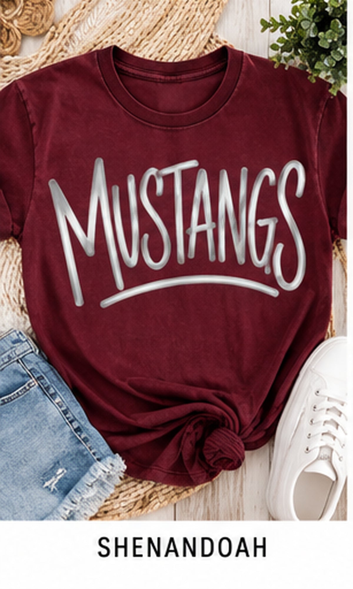 Shenandoah Metallic Puff Tee, Crew & Hoodie