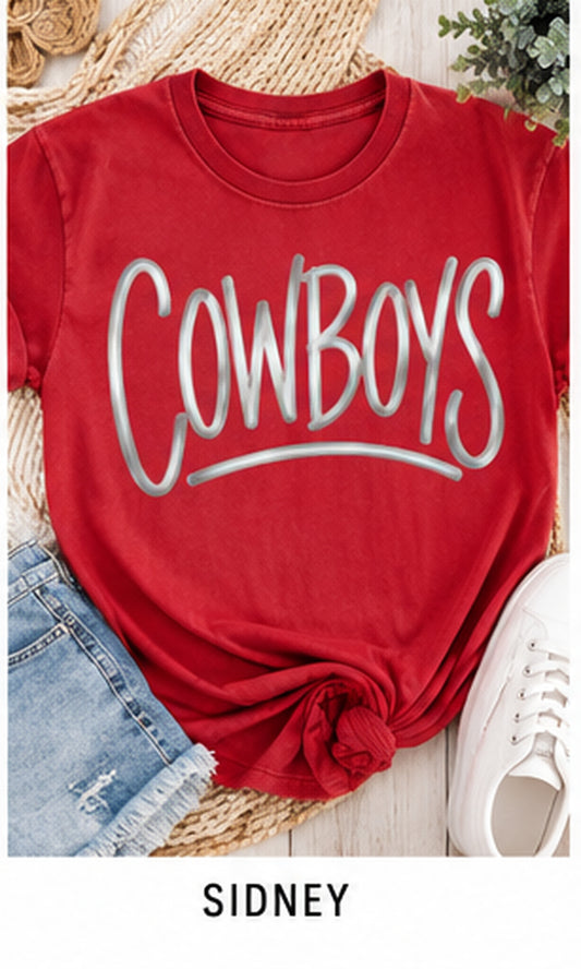 Sidney Metallic Puff Tee, Crew & Hoodie