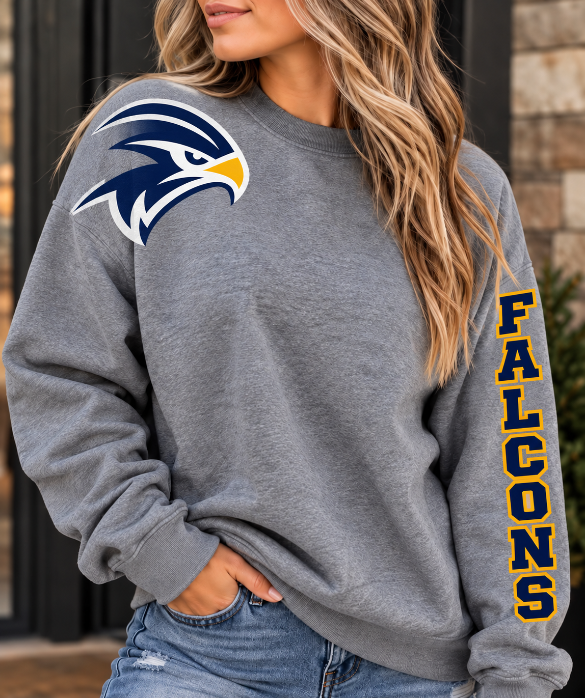 St. Gregory's Falcons Sleeve Sweatshirt