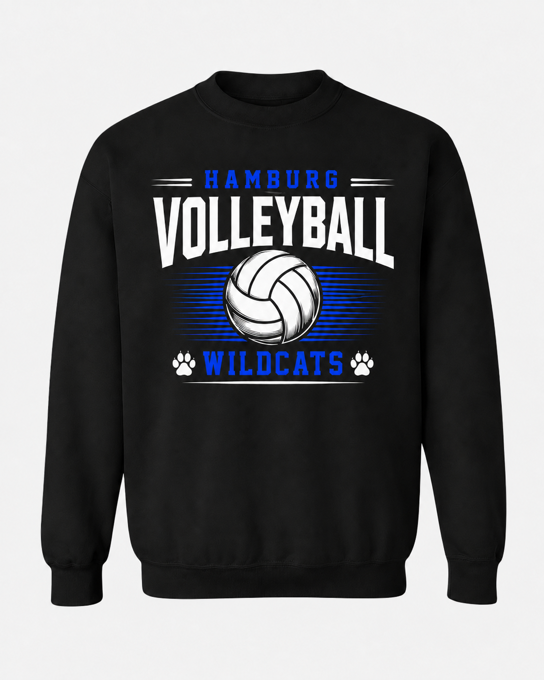 Hamburg Wildcats Volleyball Spirit Wear - Arched Script
