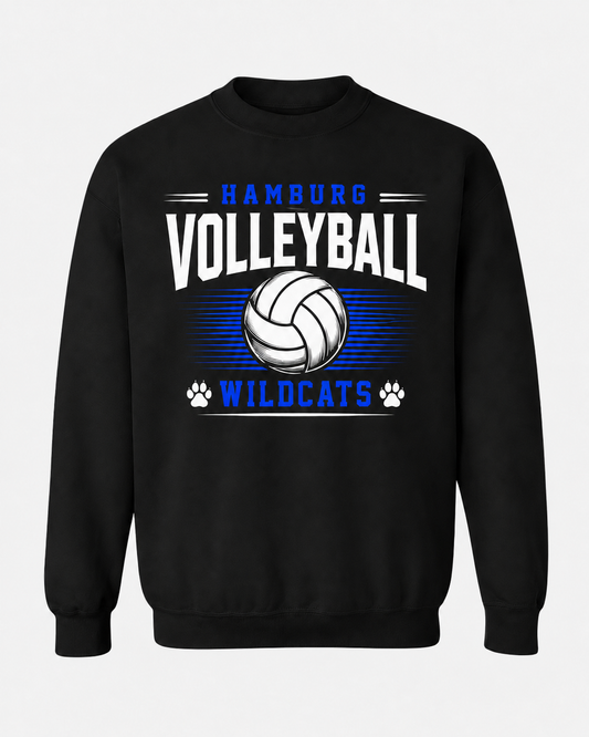 Hamburg Wildcats Volleyball Spirit Wear - Arched Script