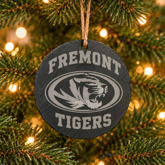 Tigers Fremont Slate Ornament