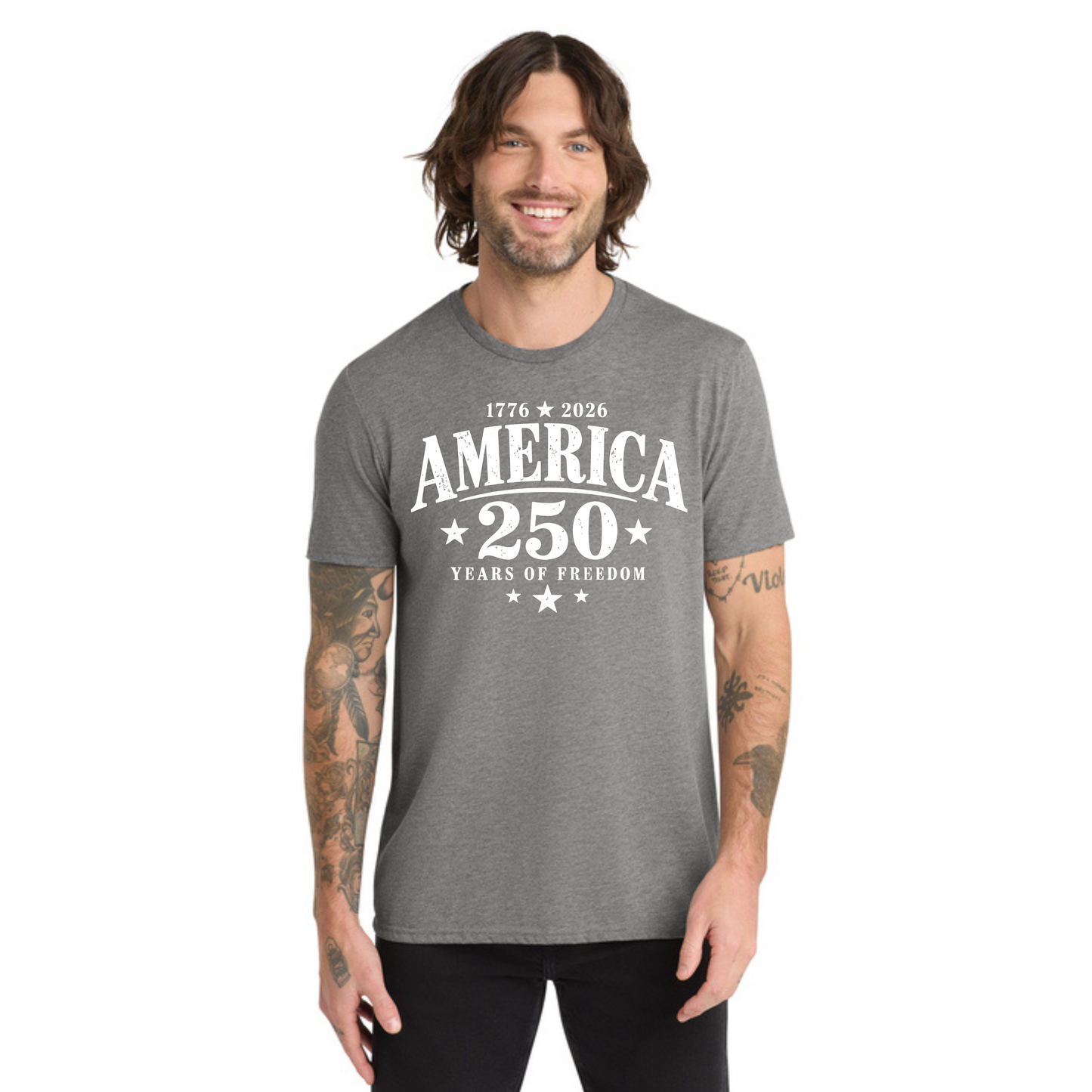 America 250 Tri-Blend Tee — Allmade® (Unisex & Women's) — Weekend Special